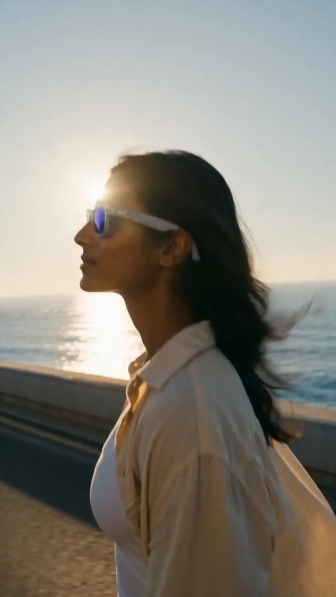 From Ray-Ban Meta: a woman by the sea